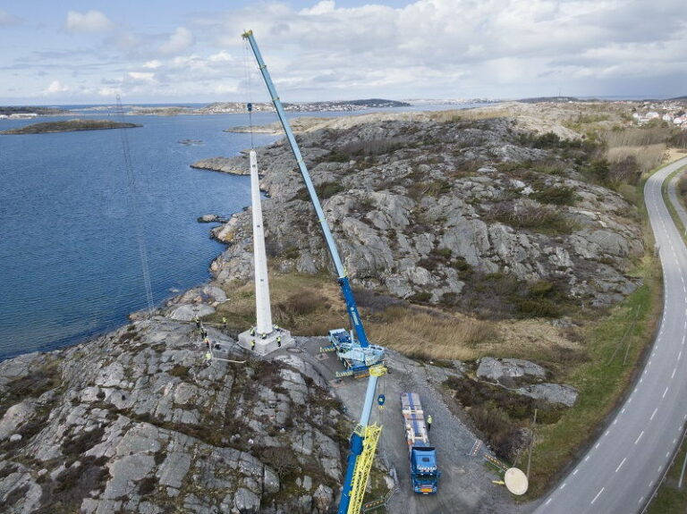 В Швеции впервые установлена деревянная башня для промышленного ветрогенератора