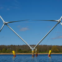 В Германии тестируют плавучий ветрогенератор для глубоких морей