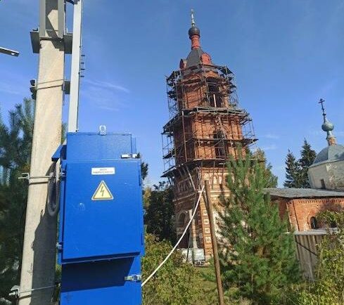 В церкви XVIII в. энергетики «Россети Московский регион» впервые зажгли свет