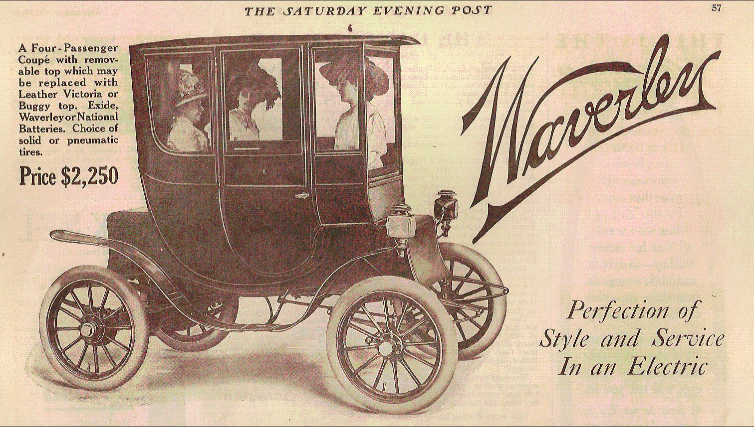 Автомобили в рекламе 1900