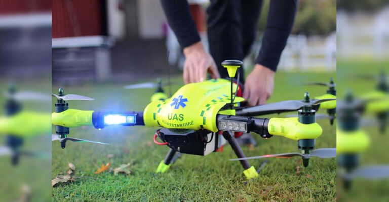 В Швеции протестировали дрона с дефибриллятором