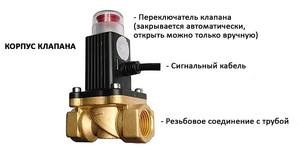 Клапан закрывающийся. Клапан газовый Кенарь GV-80 1